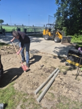 Plaatsing frame t.b.v. nieuw elektronisch scorebord (vrijdag 9 mei 2025) (8/31)